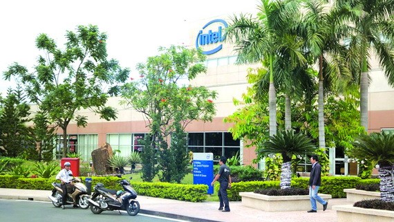 市高新技術園區的英特爾集團。（圖源：田升）