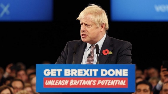 英國首相約翰遜。（圖源：AP）