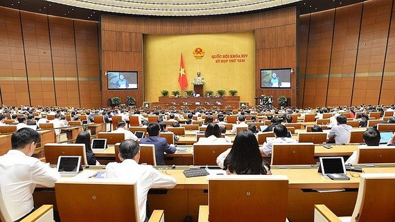 第十四屆國會第八次會議場景。（圖源：越通社）