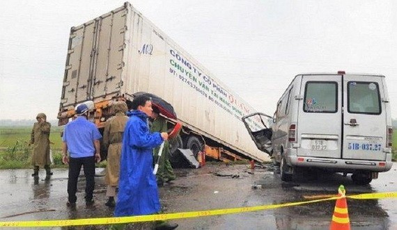 車禍現場。（圖源：VTC News）