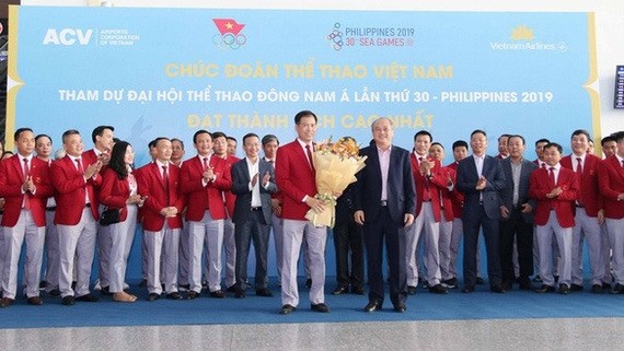 我國體育團啟程前往菲律賓參賽。（圖源：TTO）