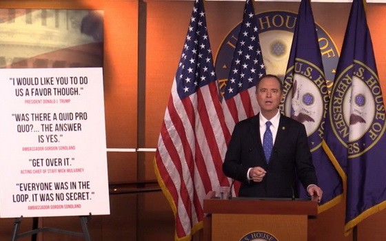 美眾議院情報委員會公佈調查報告。（圖源：Twitter視頻截圖）