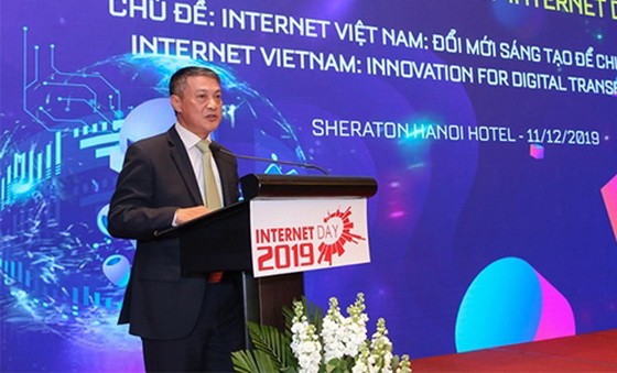 新聞與傳播部副部長范鴻海在會上發言。（圖源：田升）