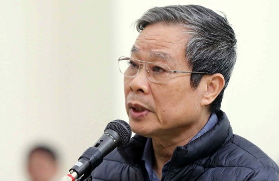 被告人阮北山在法庭上分別向黨中央總書記、新聞與傳播部及黨、國家與人民致歉。（圖源：越通社）