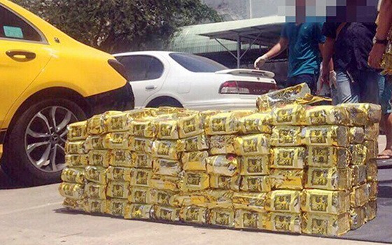 市公安廳破獲的一起特大販毒案，繳獲毒品1.1噸毒品。