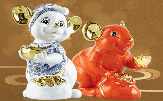 富鼠（右）和貴鼠。