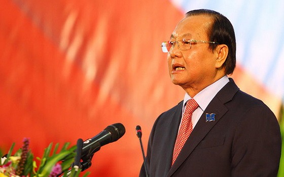 黨中央政治局原委員、市委原書記黎清海。（圖源：志國）