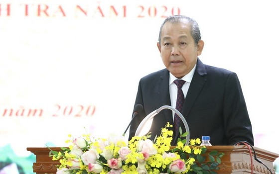 張和平副總理在會議上致詞。（圖源：越通社）