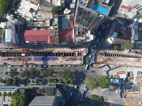 都市地鐵1號濱城站全景。