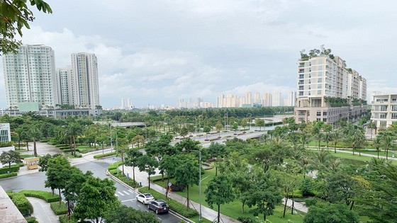 本市第二郡某住房項目的綠化面積。