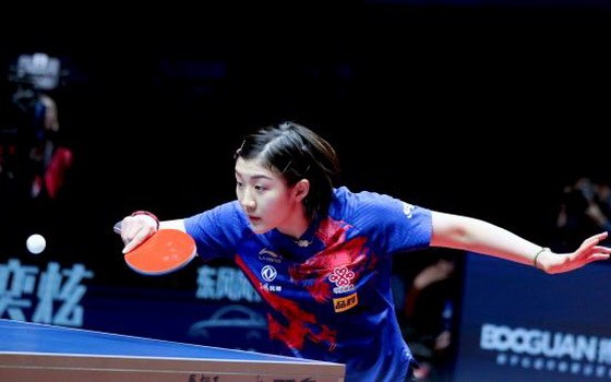 陳夢在比賽中。（圖源：互聯網）