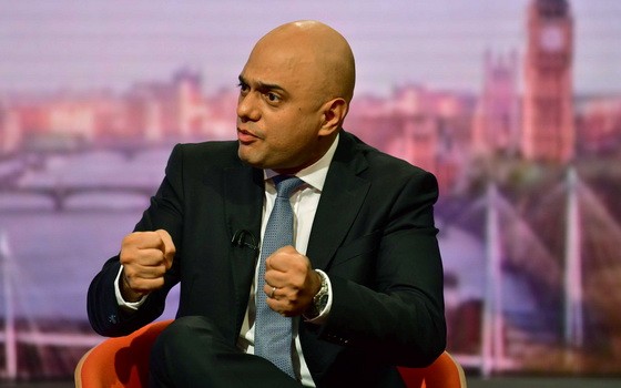 英國財政大臣賈維德。（圖源：路透社）