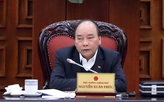 政府總理阮春福主持政府常務會議。（圖源：越通社）