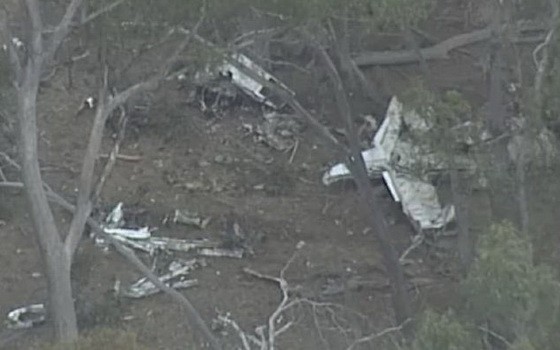 墜機現場。（圖源：澳洲廣播）