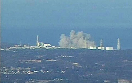 東日本大地震後，日本福島第一核電站發生爆炸。（圖源：互聯網）