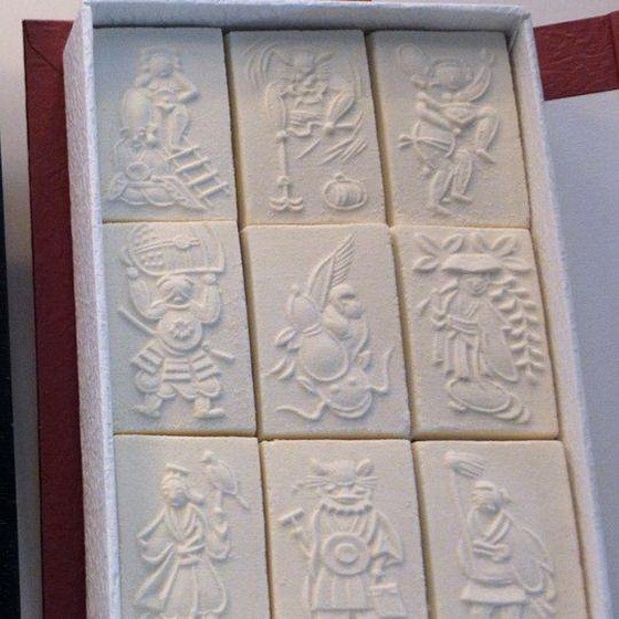 藤屋內匠點心店的代表點心「落雁」。（圖源：互聯網）