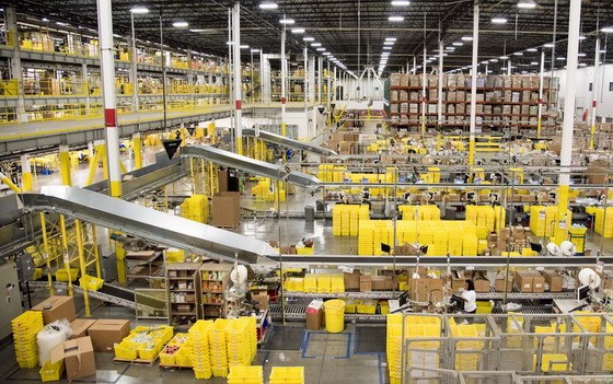 亞馬遜公司物流中心。（圖源：互聯網）