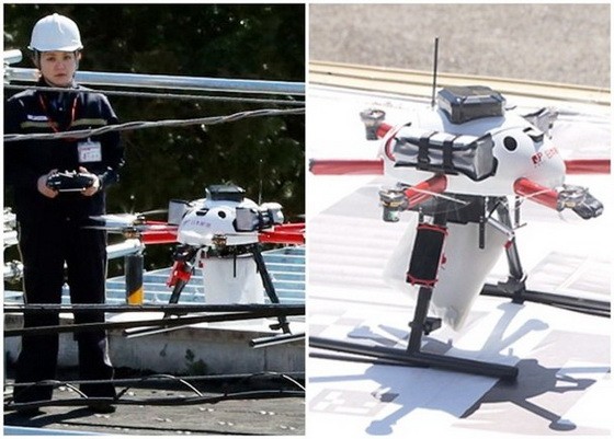 日本郵政在東京試用無人機自動派件。（圖源：互聯網）