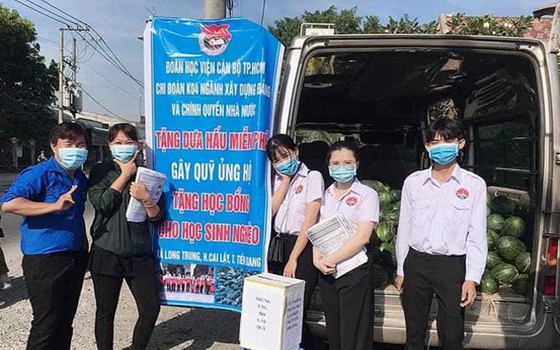 市幹部學院一組學生“拯救”西瓜。