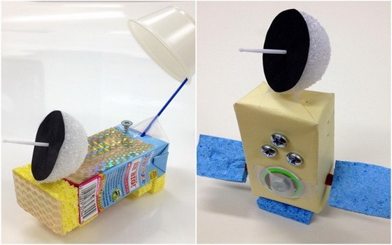 NASA鼓勵學童發揮創意，設計太空船和衞星。（圖源：互聯網）