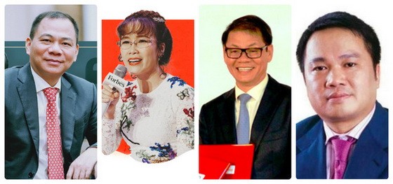 從左至右：范日旺、阮氏芳草、陳伯陽及胡雄英。（圖源：互聯網）