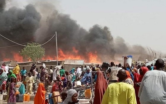 火警現場。（圖源：African Stand）