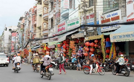 第五郡海上懶翁街的一個旺區。