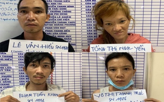 從上至下左起依次為黎文孝、宋氏玉燕、范俊卿及武氏青竹。（圖源：警方提供）