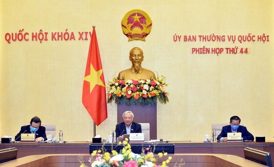 國會副主席汪周琉（中）主持會議。（圖源：越通社）