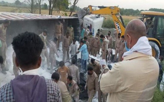 事故現場。（圖源：視頻截圖）