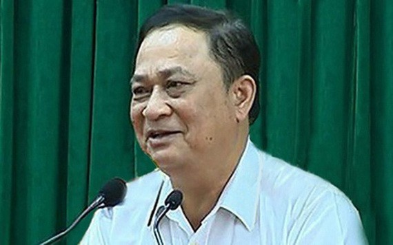 國防部原副部長阮文獻今（18）日出庭受審。（圖源：T.L）