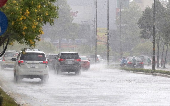 阮友景街多段受淹。（圖源：互聯網）