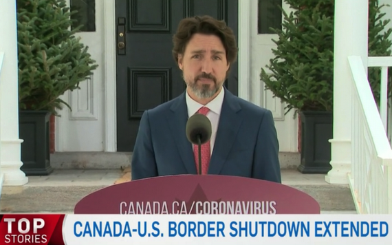 特魯多指延長封關能確保國民安全。（圖源：視頻截圖）