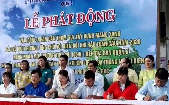 第六郡各坊登記參加環保工作。