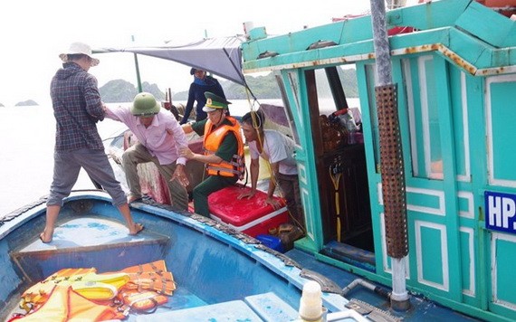 遇險的3名船員全部獲救。（圖源：越通社）