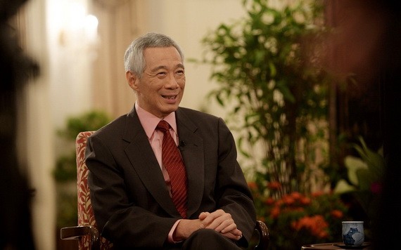 李顯龍發表全國講話稱，將團結一致戰勝新冠疫情危機。（圖源：新華社）