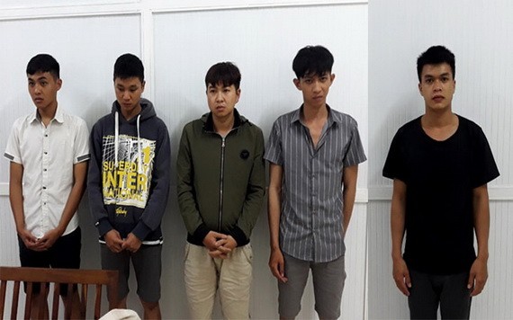 毆人昏迷的 5名歹徒團夥被捕。（圖源：林同報）