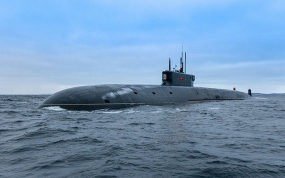 俄羅斯首艘北風之神-A級改進型潛艇“弗拉基米爾大公”號。（圖源：俄國海軍）