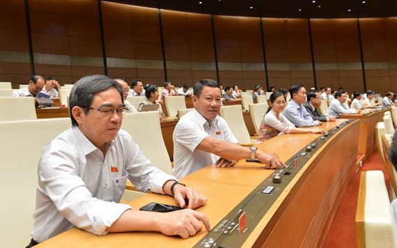 國會代表按鈕表決通過《青年法》(修訂)。（圖源：T.N）