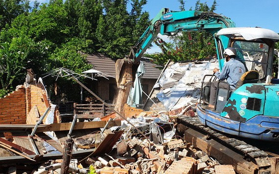 “家莊”度假區的違規項目拆除現場。（圖源：TTO）