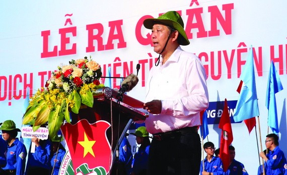 政府常務副總理張和平在儀式上致詞。