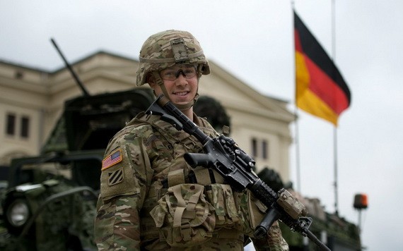 圖為駐紮在德國的一名美軍士兵。（圖源：互聯網）