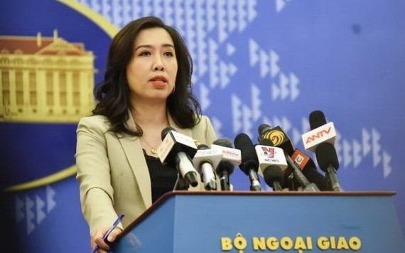 外交部發言人黎氏秋姮。（圖源：外交部）