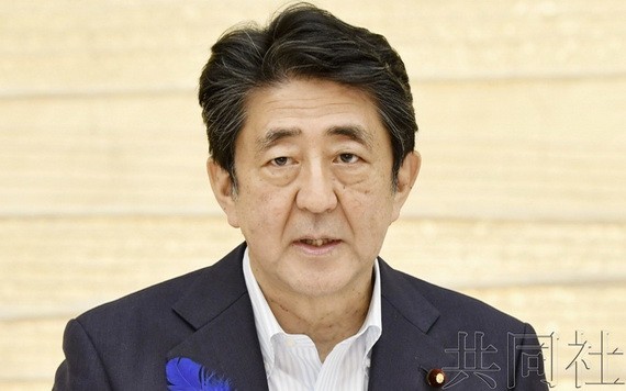 日本首相安倍晉三。（圖源：共同社）