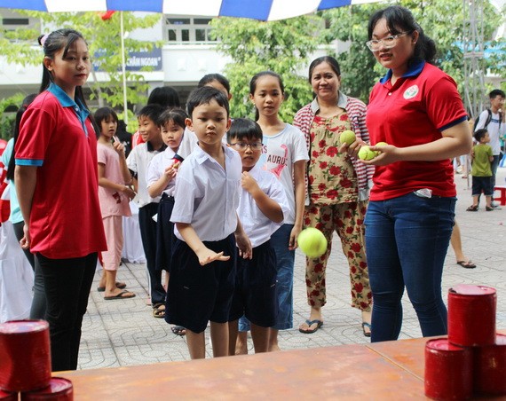少兒參加有趣的遊戲。（圖源：TTO）