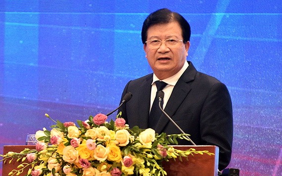 政府副總理鄭廷勇在會上發表講話。（圖源：VGP）