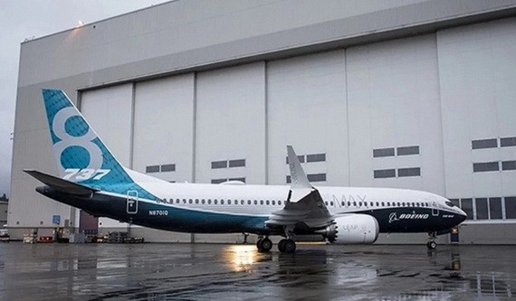 圖為一架波音737Max客機。（圖源：互聯網）