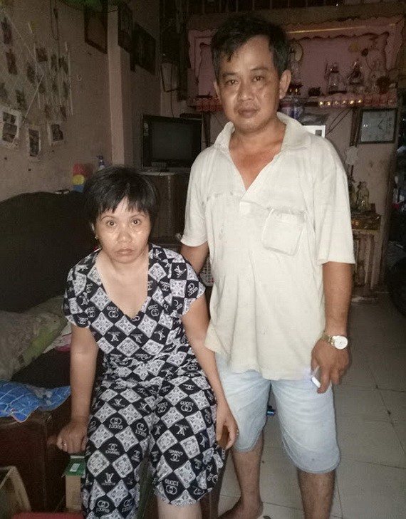 冼晉國與患上憂鬱症的妻子黃氏映梅。