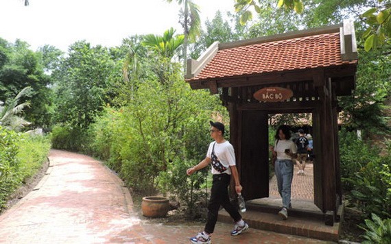 “越南掠影”旅遊區裡的農村一隅。