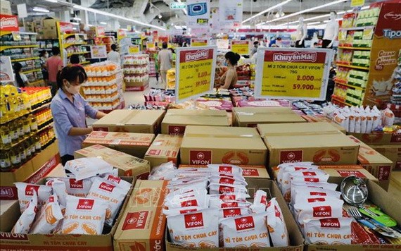 昇龍Big C超市貨物充足，消費者可隨心選購。（圖源：越通社）